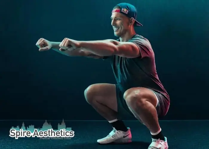Image of man build leg muscle West Bridgford through exercise