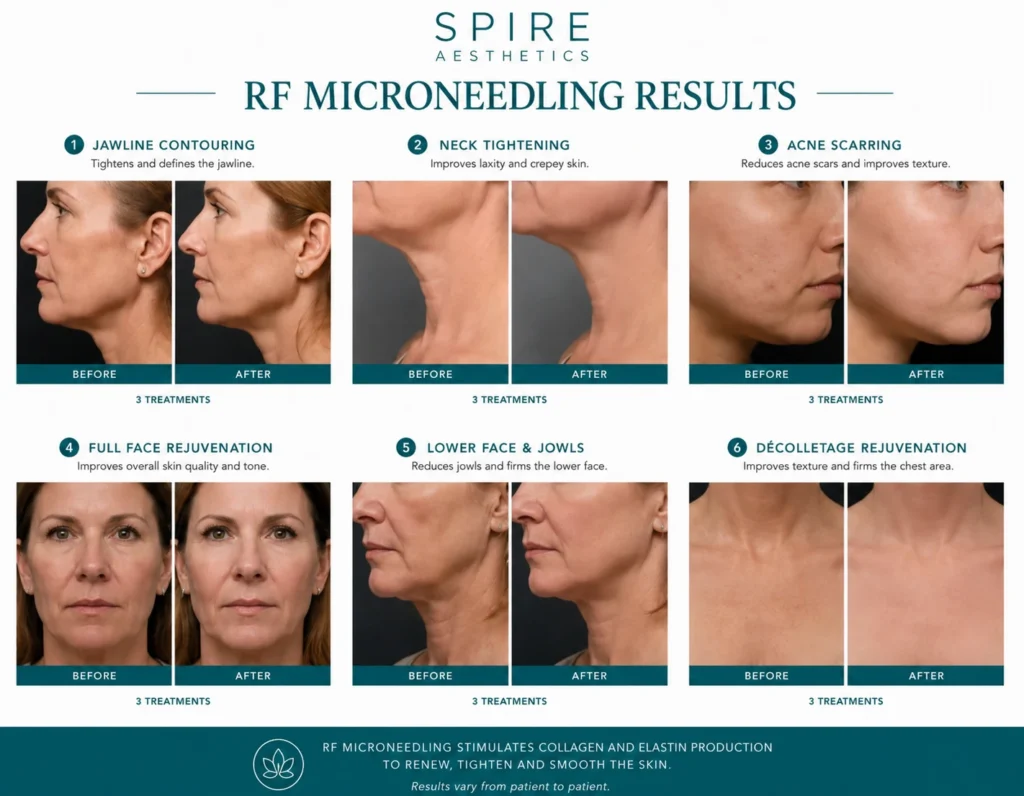 RF Microneedling Skin tightening West Bridgford results