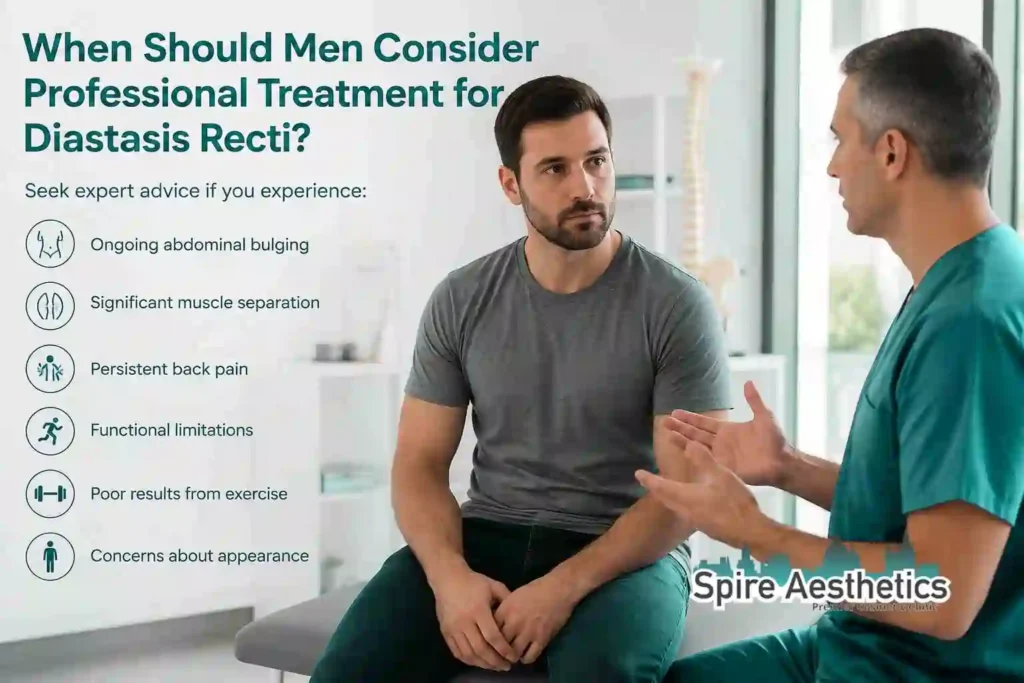 When Should Men Consider Professional Treatment for Diastasis Recti West Bridgford?