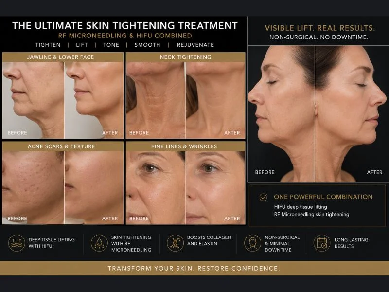 Results of combined treatment for the ultimate skin tightening treatment West Bridgford