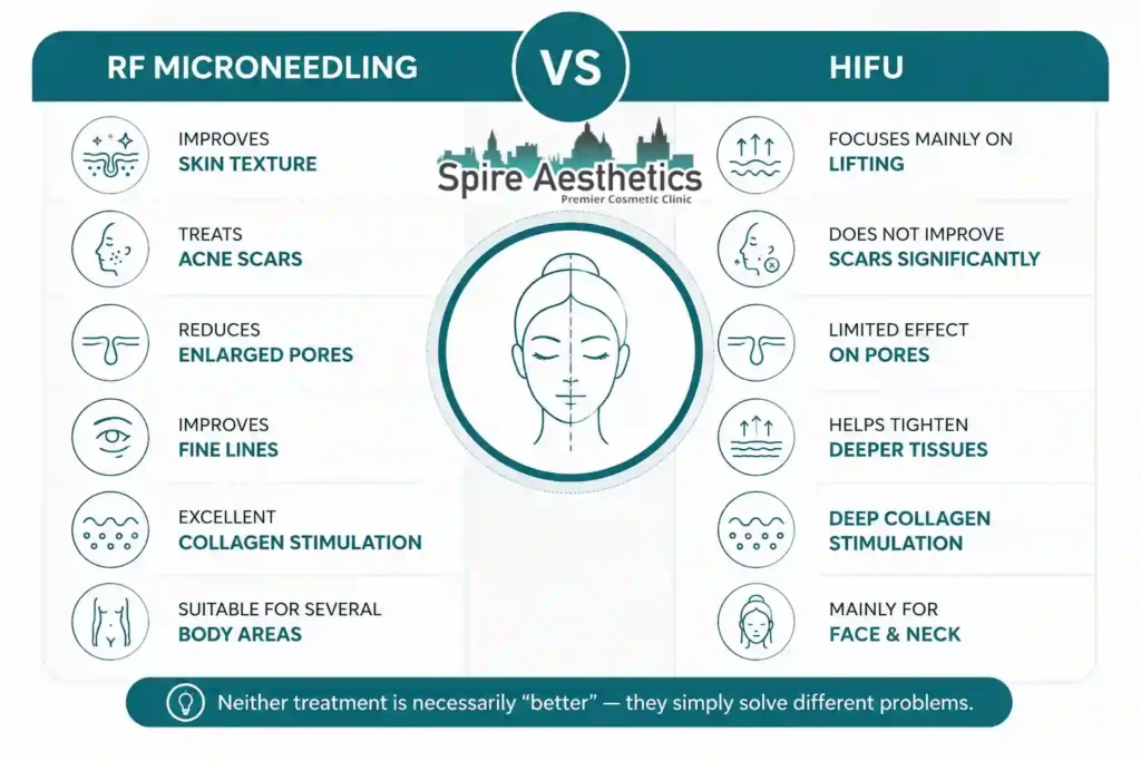 RF Microneedling vs HIFU: Which Treatment Gives Better Results West Bridgford?